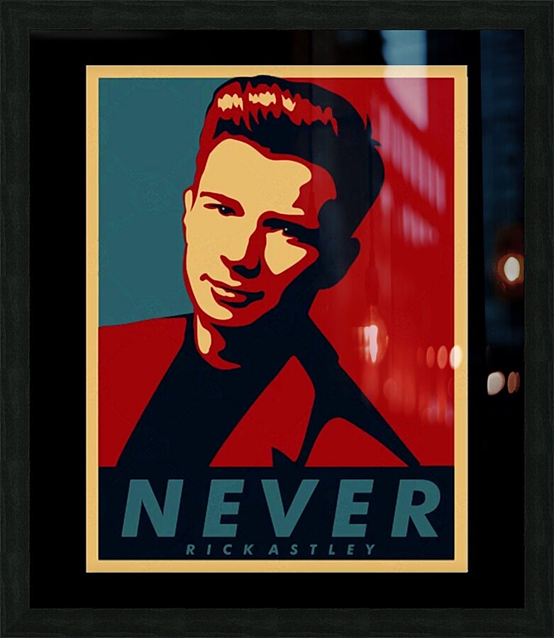 Rick Astley 67 Picture Frame print