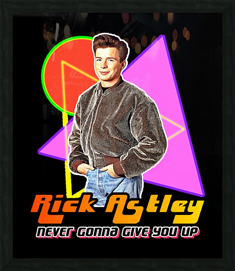 Rick Astley 69 Picture Frame print