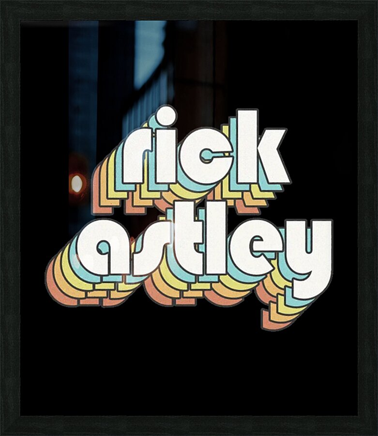 Rick Astley 70 Picture Frame print