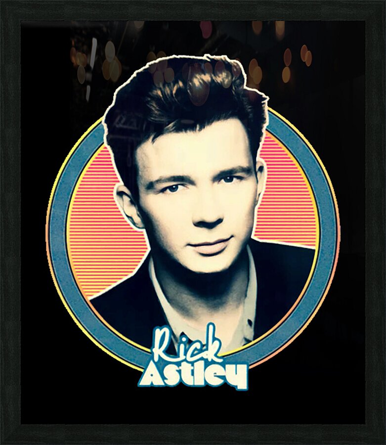 Rick Astley 72 Picture Frame print