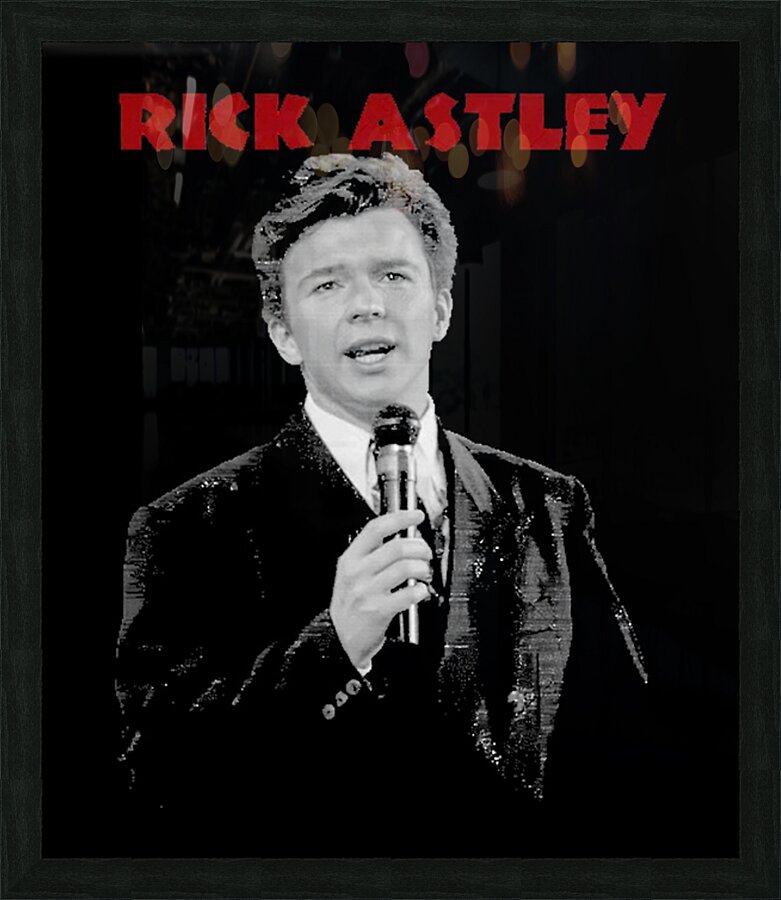Rick Astley 73 Picture Frame print