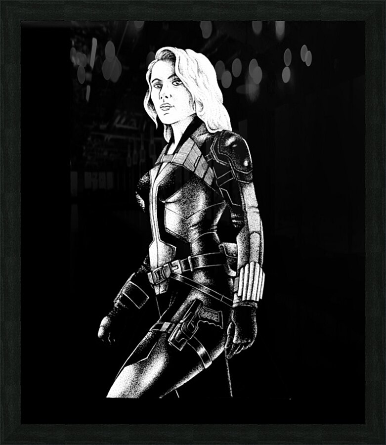 Scarlett Johansson 7 Picture Frame print
