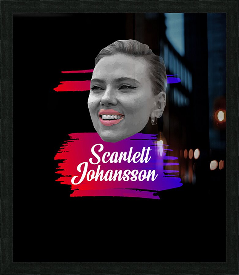 Scarlett Johansson 21 Picture Frame print