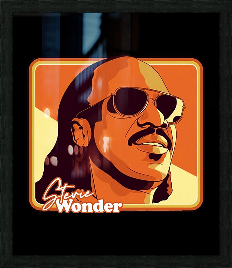 Stevie Wonder 34 Picture Frame print