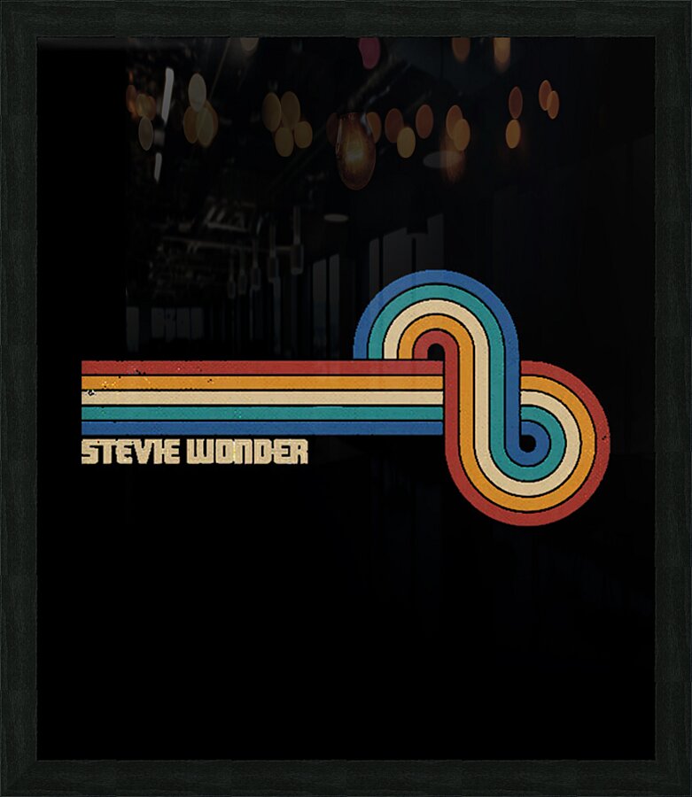 Stevie Wonder 45 Picture Frame print