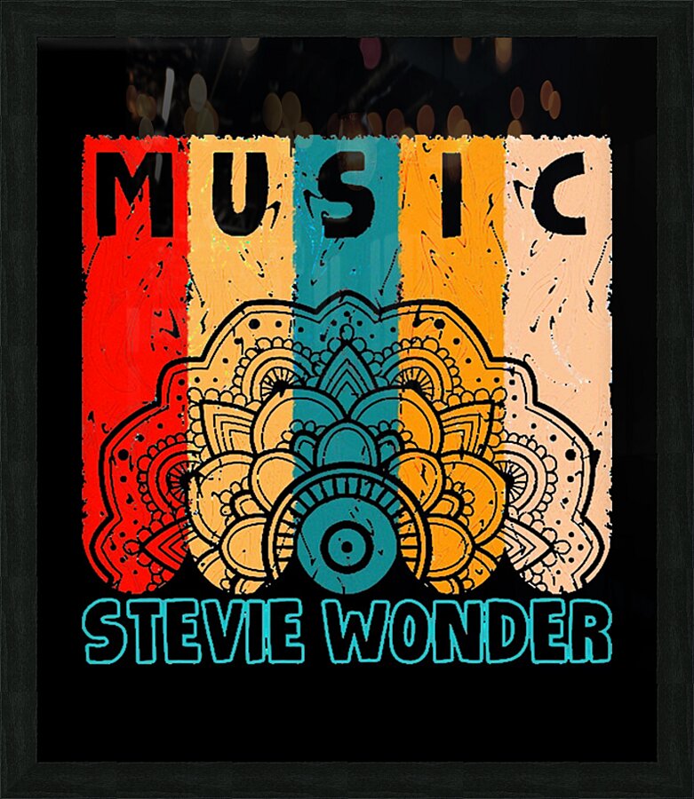 Stevie Wonder 57 Picture Frame print