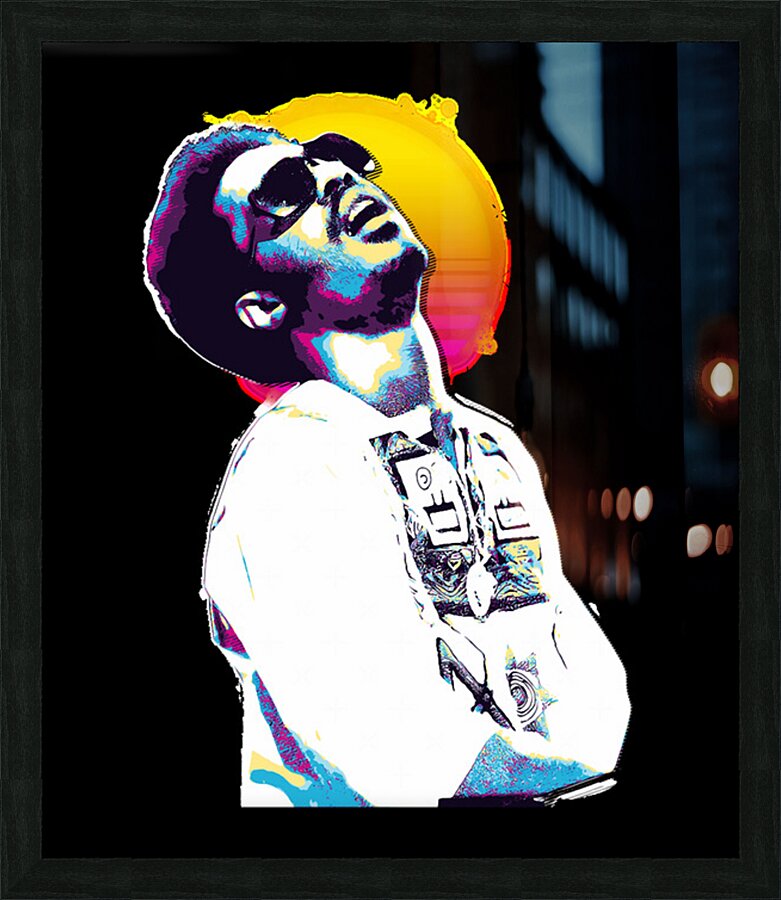 Stevie Wonder 58 Picture Frame print