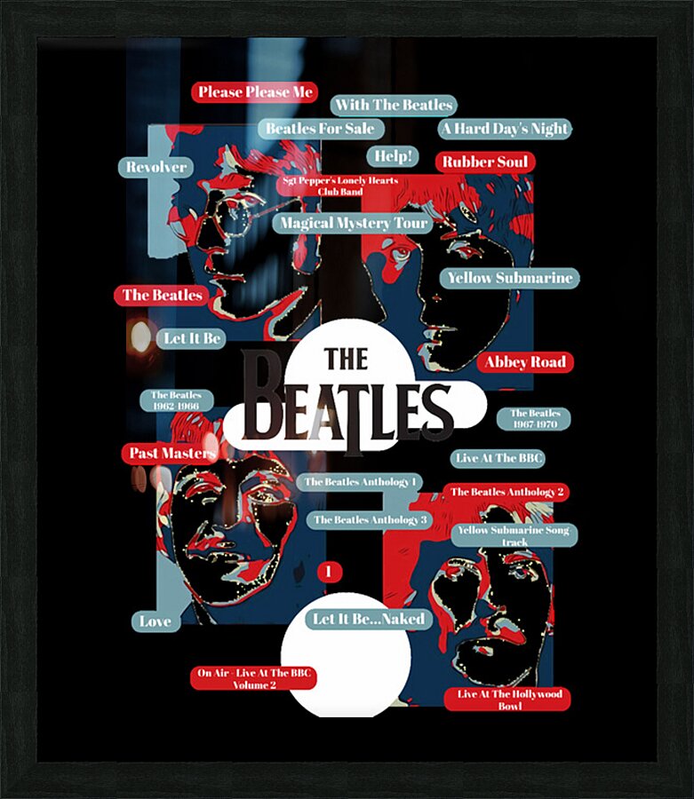 The Beatles 10 Picture Frame print