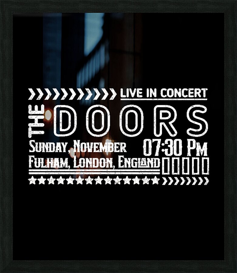 The Doors 4 Picture Frame print