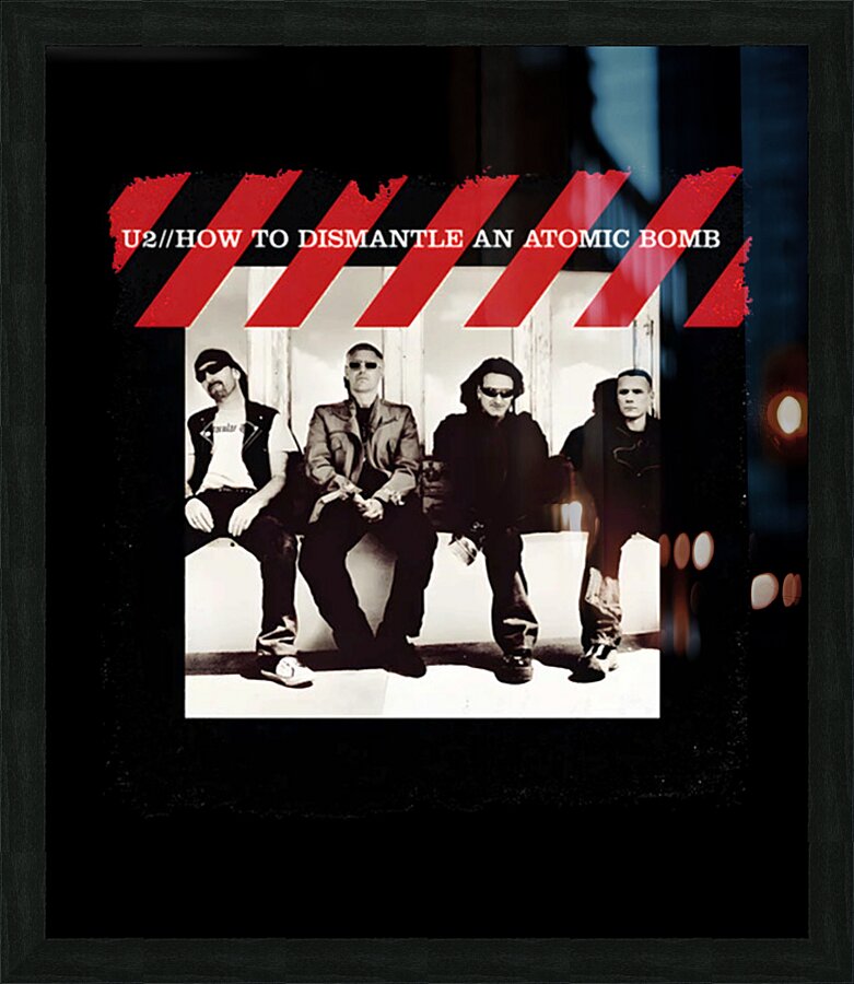 U2 3 Picture Frame print
