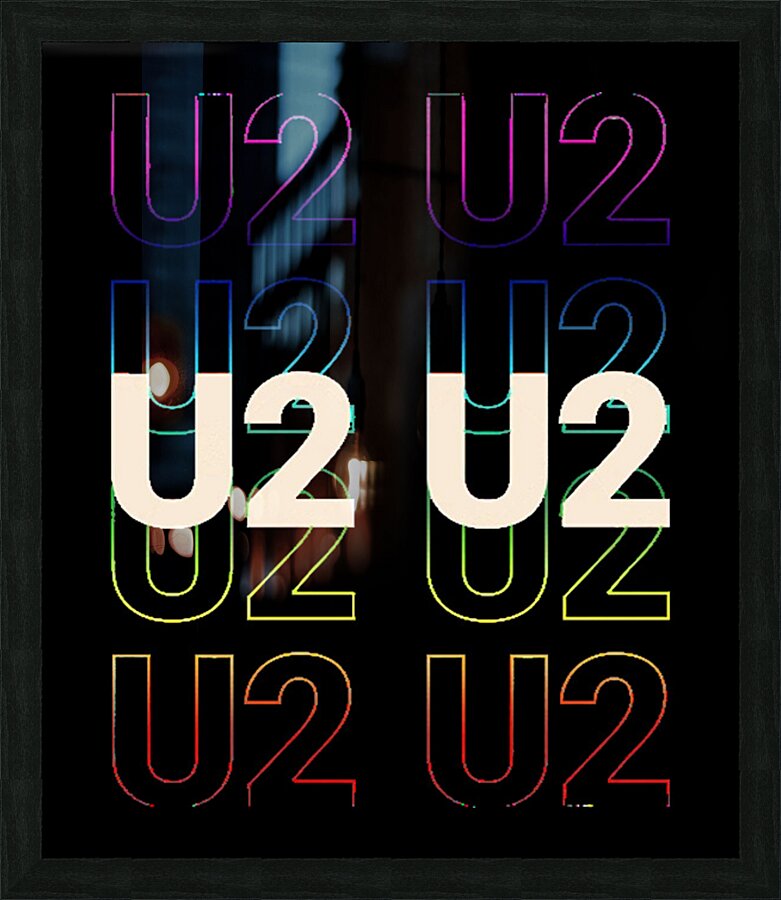 U2 6 Picture Frame print