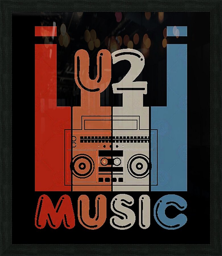 U2 4 Picture Frame print