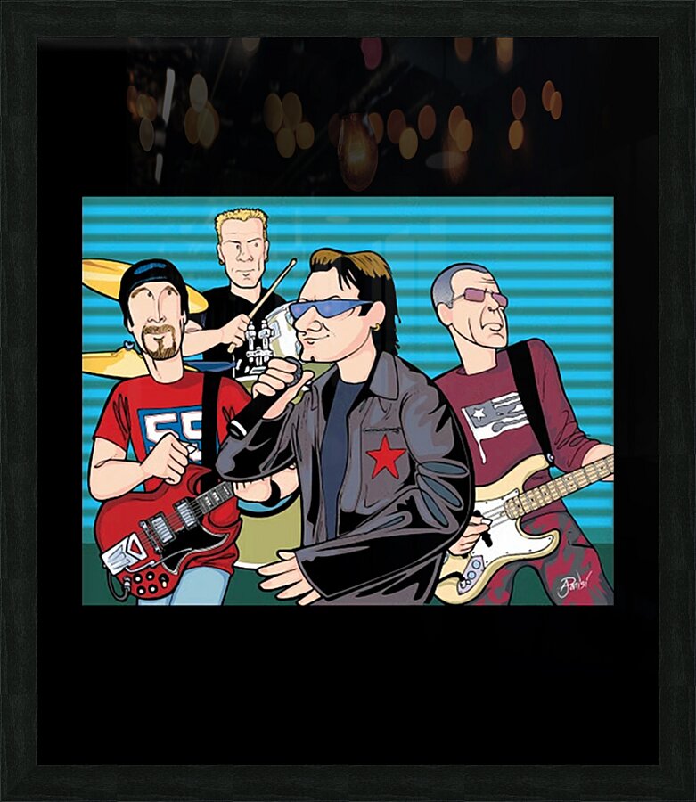 U2 18 Picture Frame print