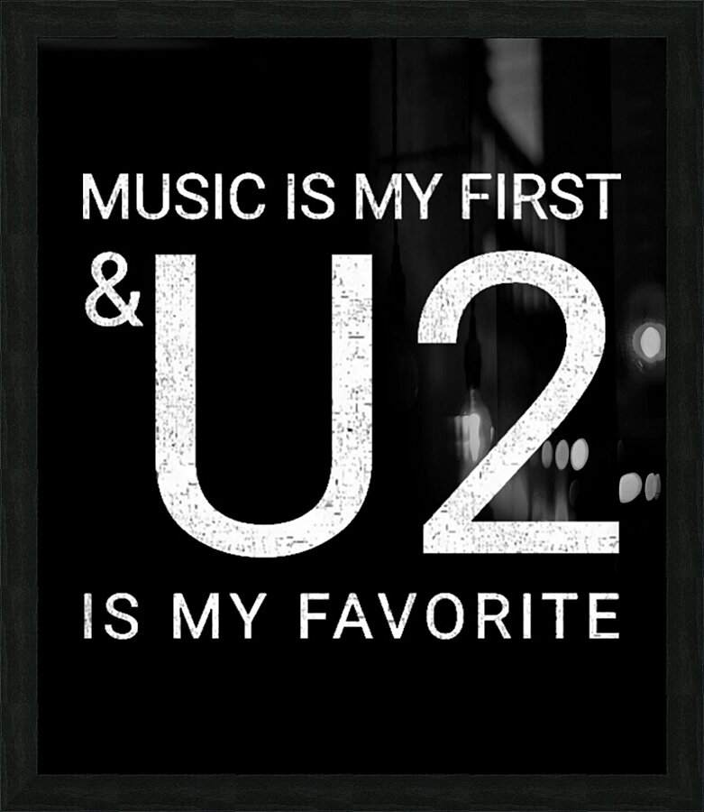 U2 27 Picture Frame print
