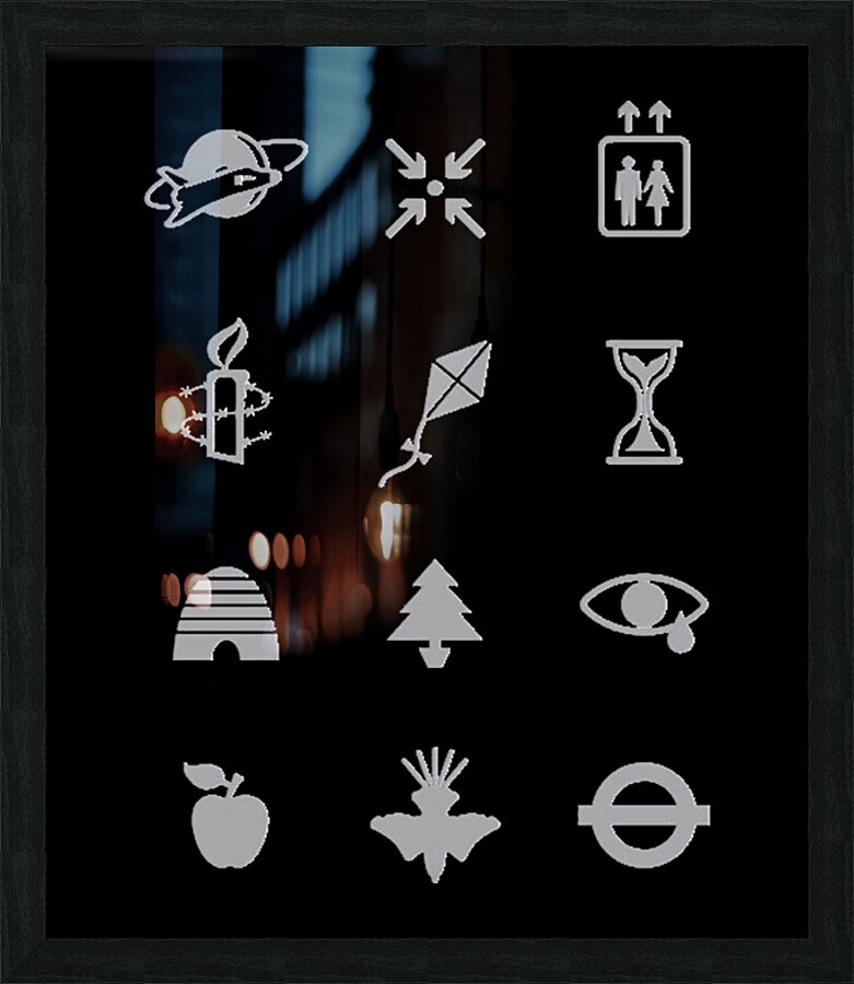 U2 42 Picture Frame print