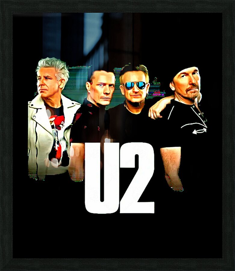 U2 44 Picture Frame print