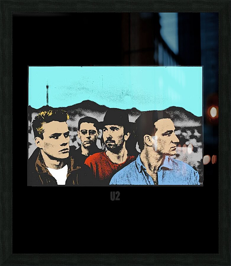 U2 46 Picture Frame print