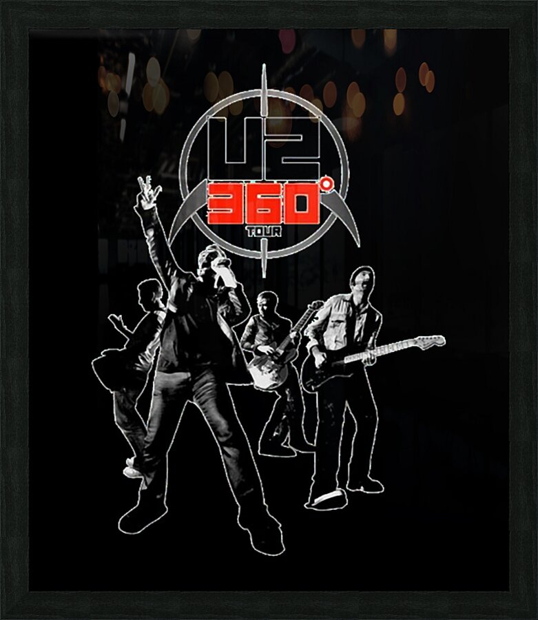 U2 54 Picture Frame print