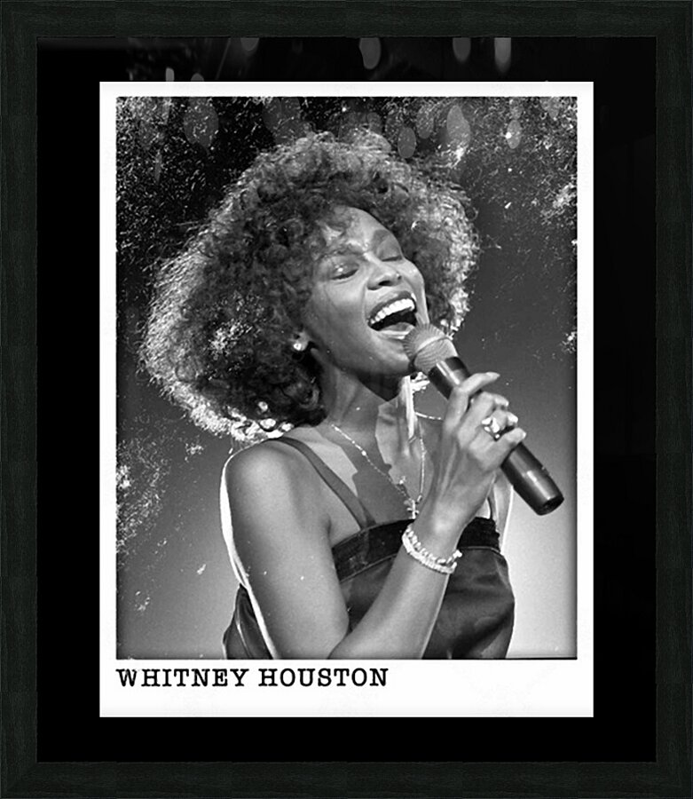 Whitney Houston 28 Picture Frame print