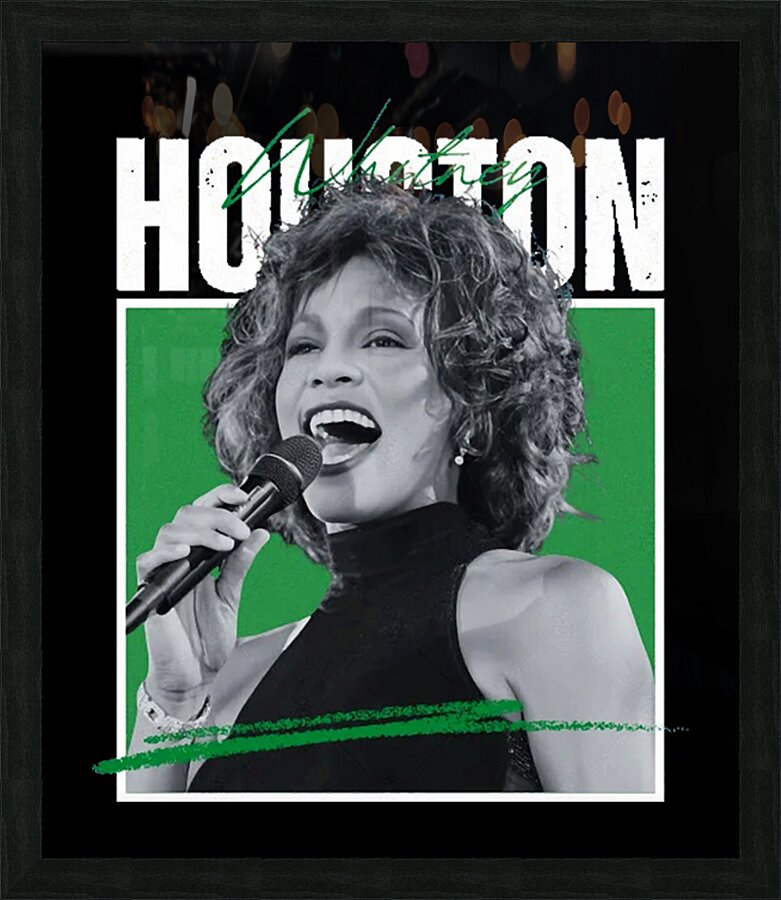 Whitney Houston 24 Picture Frame print