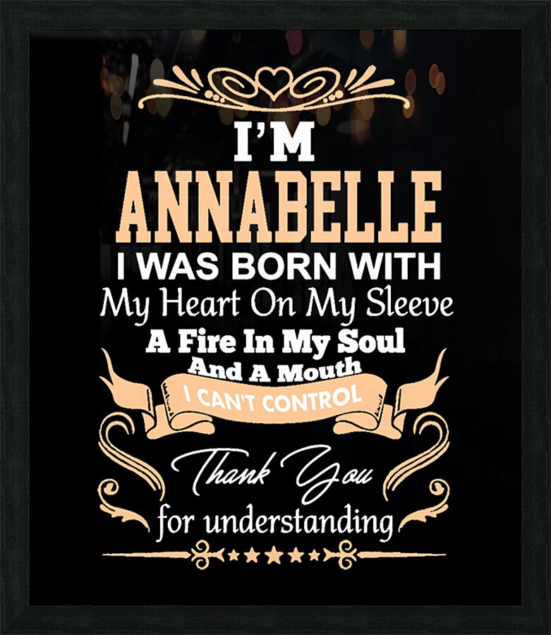 Annabelle 23 Picture Frame print