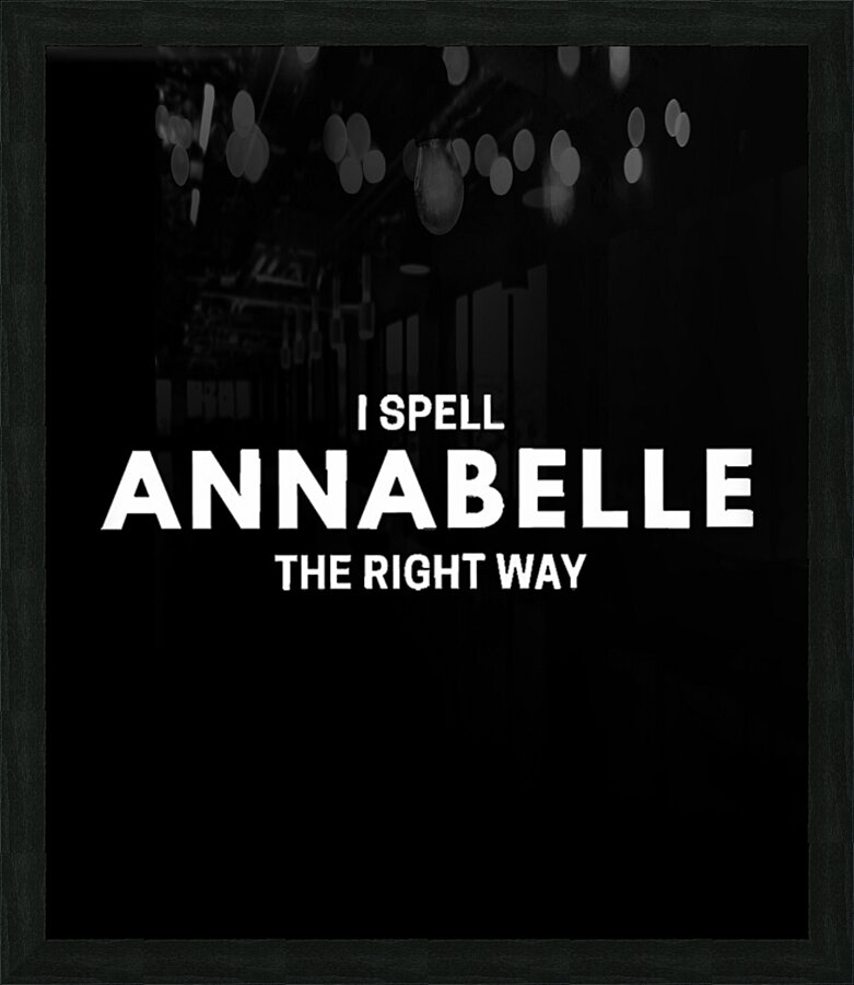 Annabelle 33 Picture Frame print