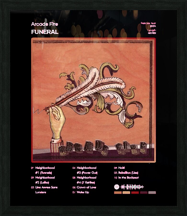 Arcade Fire 4 Picture Frame print