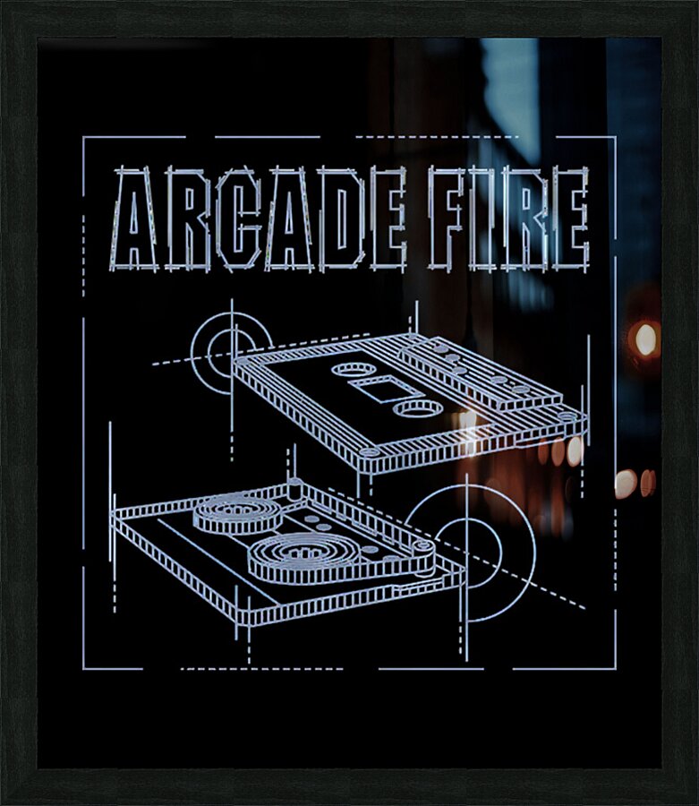 Arcade Fire 7 Picture Frame print