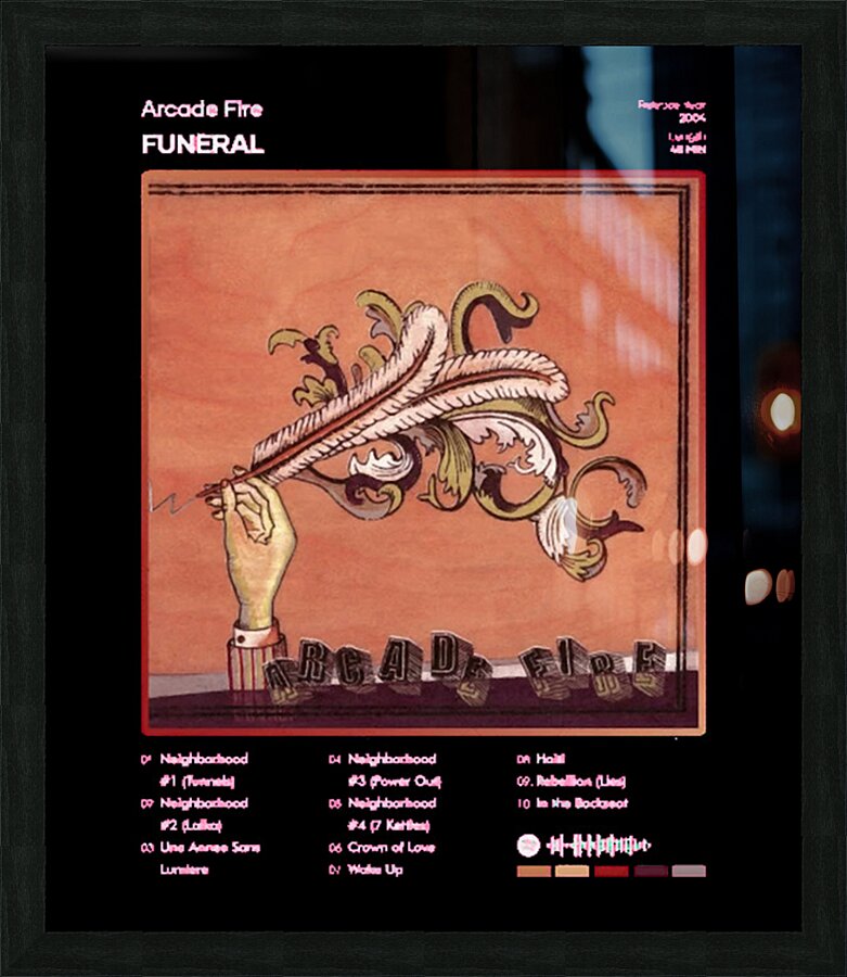 Arcade Fire 33 Picture Frame print