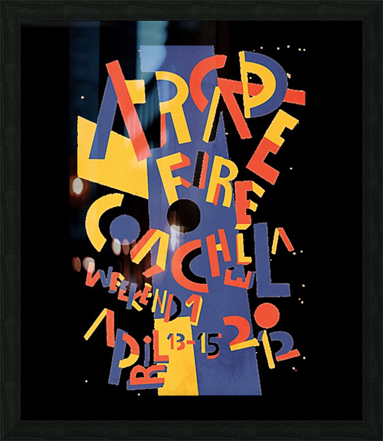 Arcade Fire 50 Picture Frame print