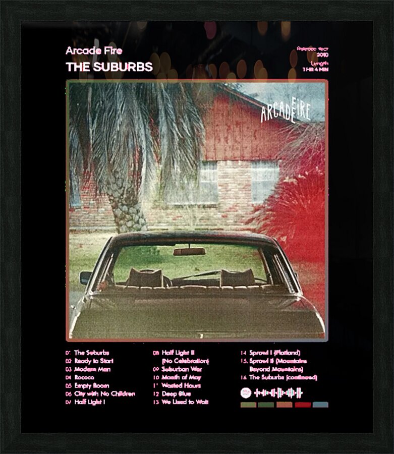 Arcade Fire 56 Picture Frame print