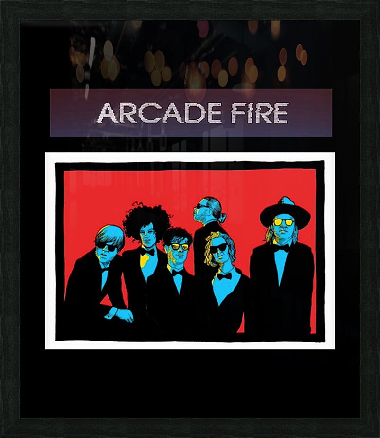 Arcade Fire 64 Picture Frame print