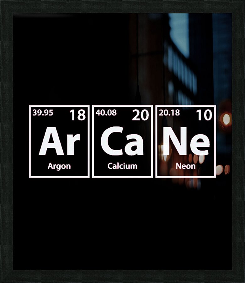 Arcane 49 Picture Frame print