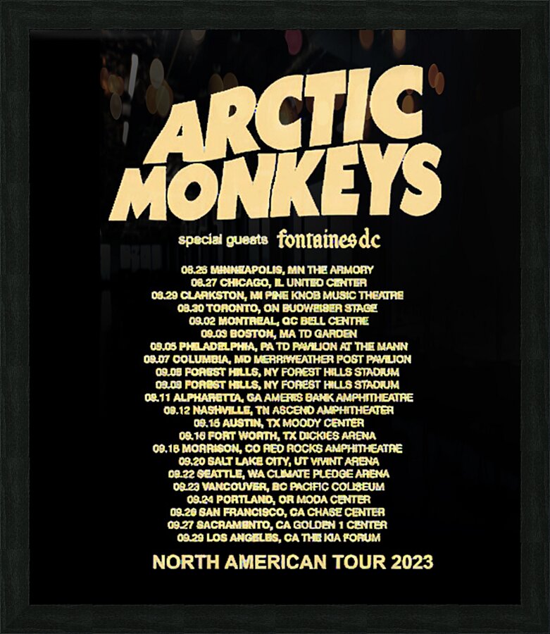 Arctic Monkeys 21 Picture Frame print