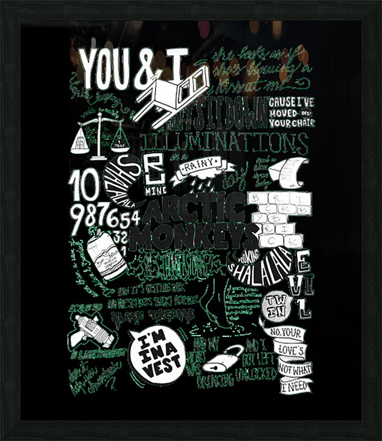 Arctic Monkeys 49 Picture Frame print