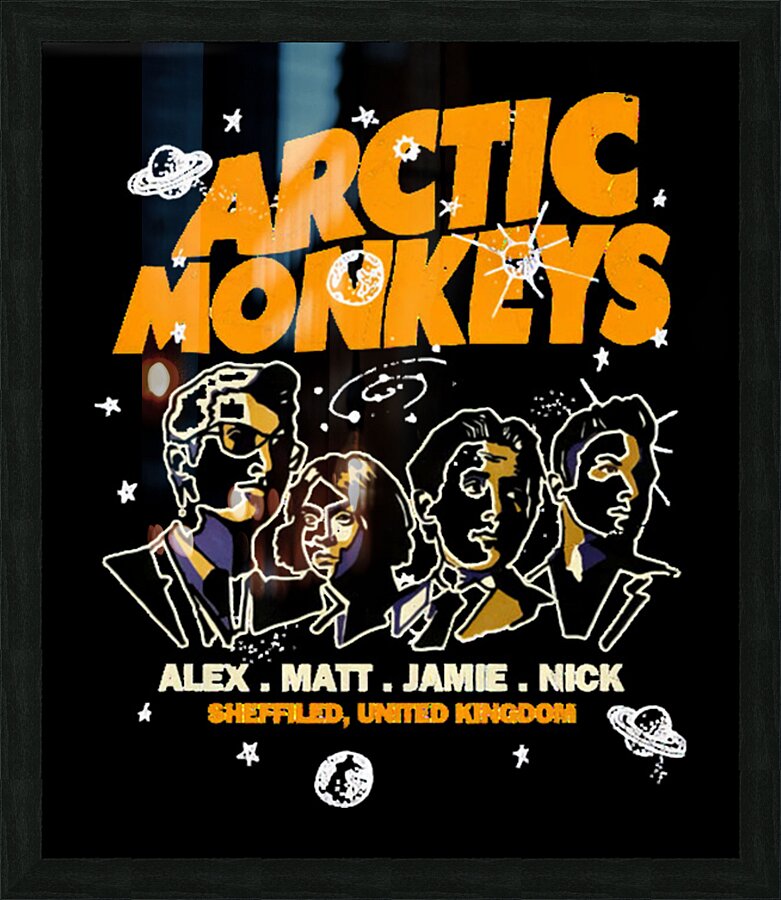 Arctic Monkeys 4 Picture Frame print
