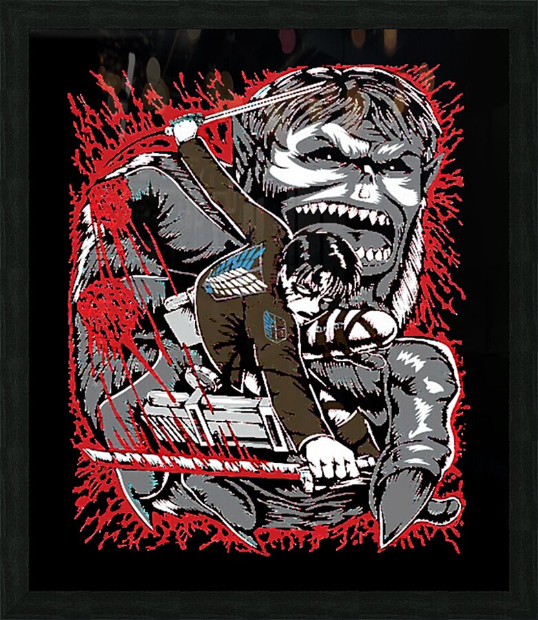 Attack on Titan 56 Picture Frame print