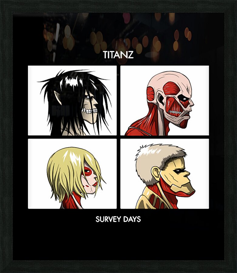 Attack on Titan 8 Picture Frame print
