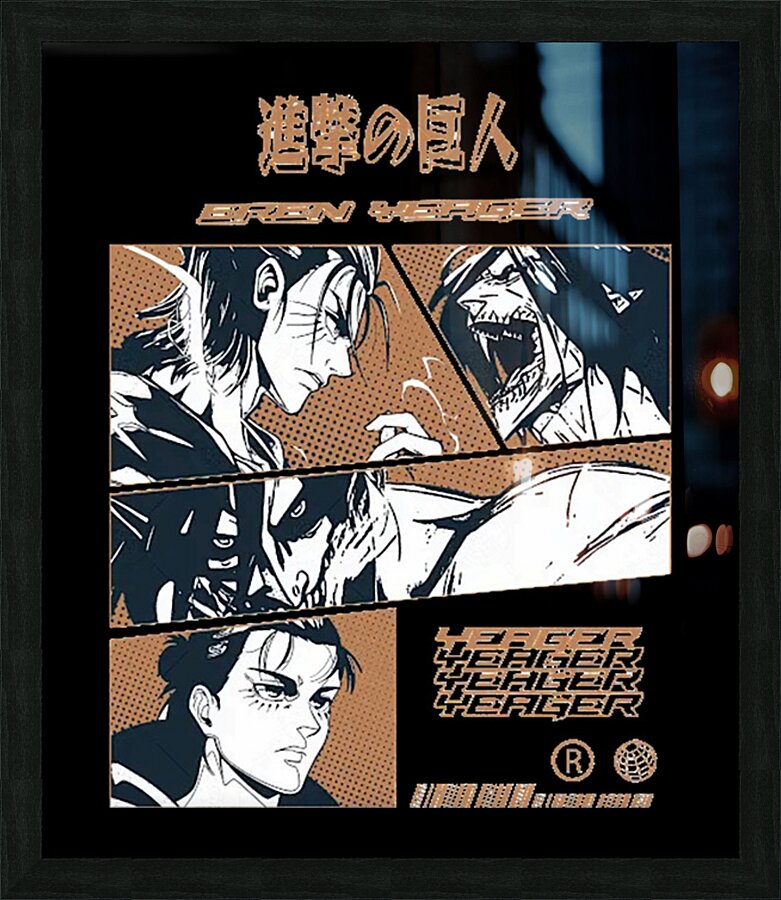 Attack on Titan 57 Picture Frame print