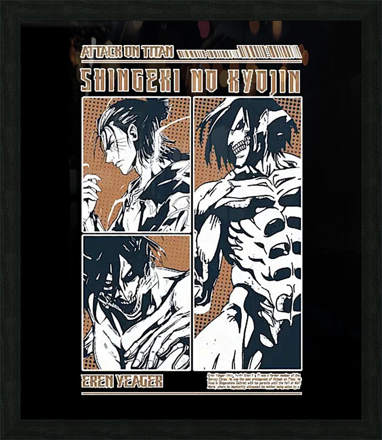Attack on Titan 68 Picture Frame print