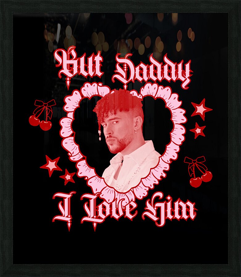 Bad Bunny 3 Picture Frame print