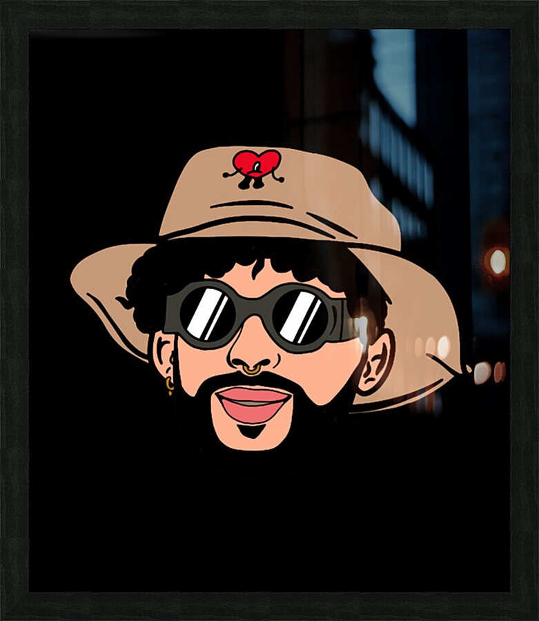 Bad Bunny 6 Picture Frame print