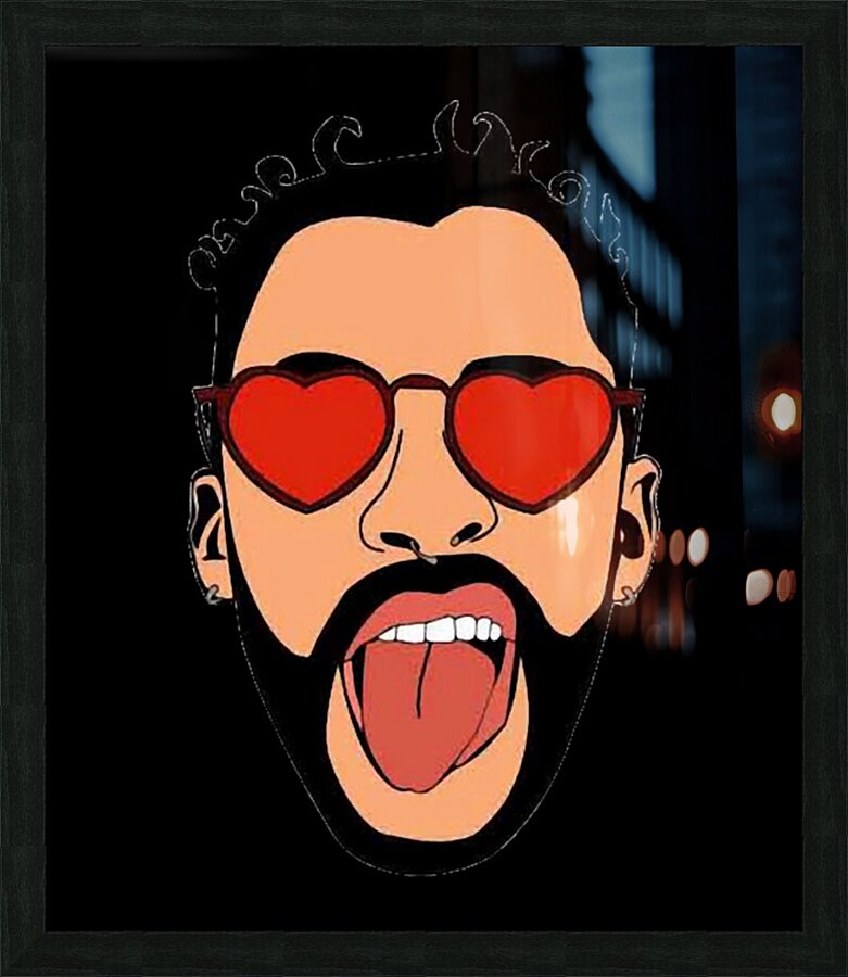 Bad Bunny 7 Picture Frame print