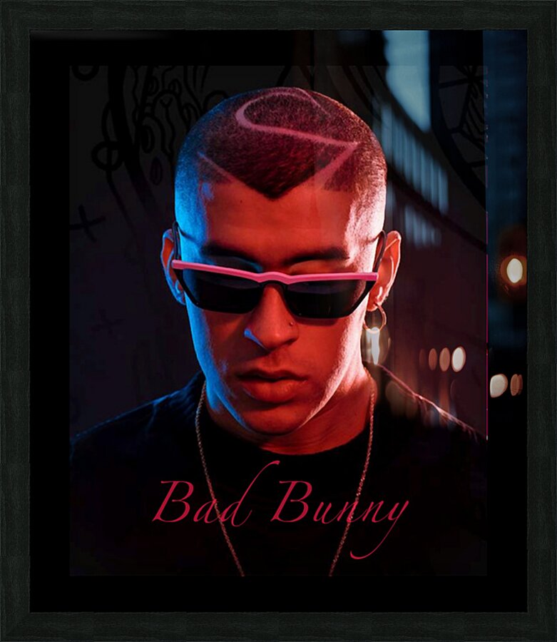 Bad Bunny 8 Picture Frame print