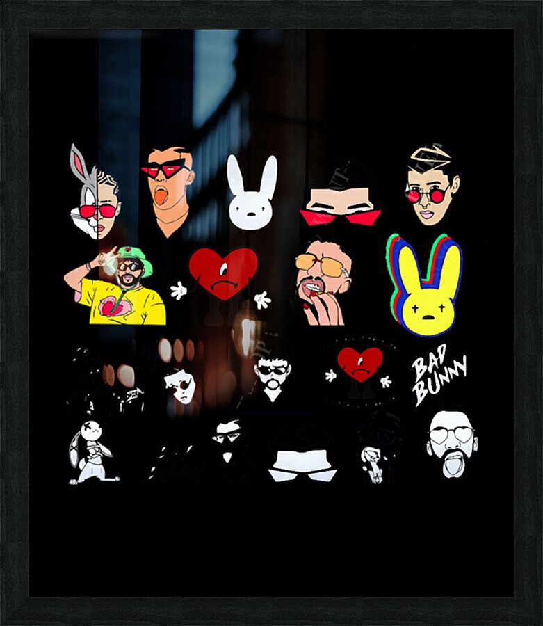 Bad Bunny 28 Picture Frame print