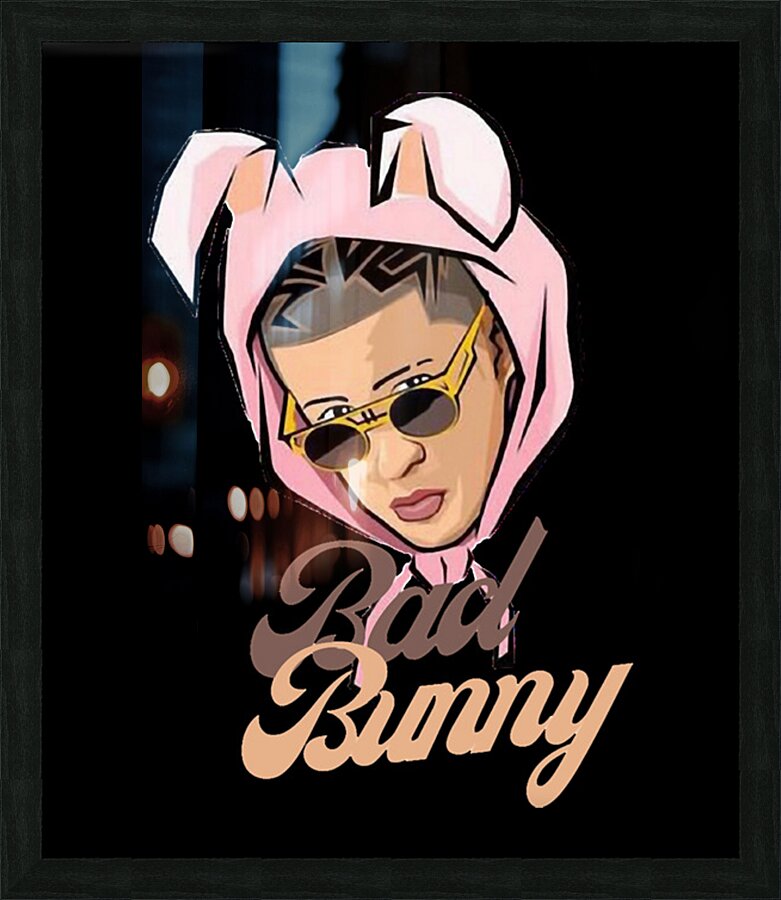 Bad Bunny 32 Picture Frame print