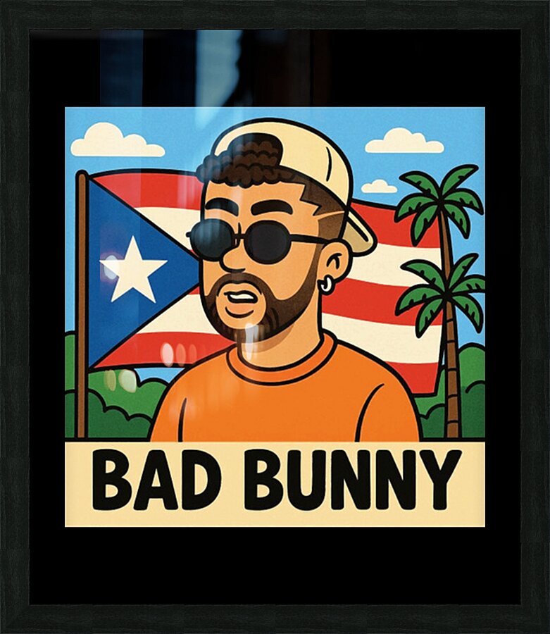 Bad Bunny 37 Picture Frame print