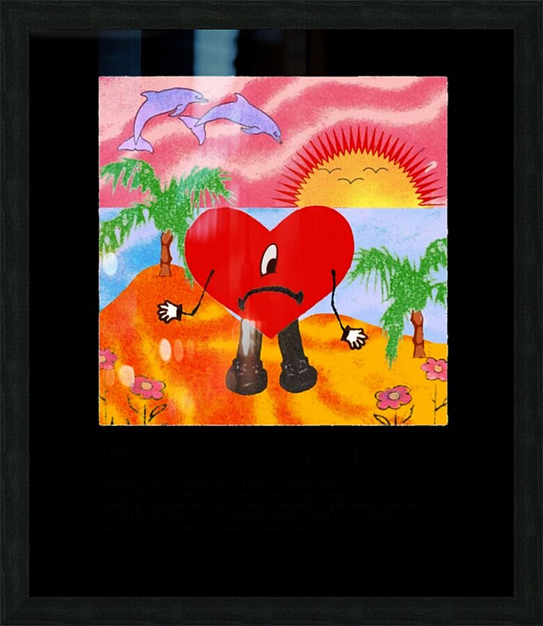Bad Bunny 40 Picture Frame print