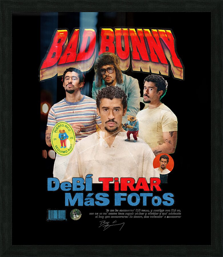 Bad Bunny 45 Picture Frame print
