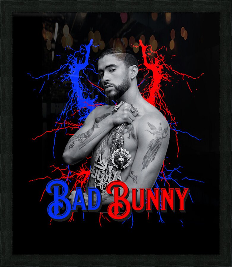 Bad Bunny 53 Picture Frame print